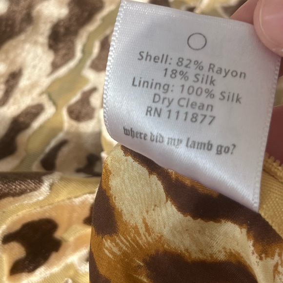 Vintage L.A.M.B Silk Cheetah Print Top - Picture 7 of 8